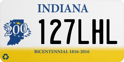 IN license plate 127LHL