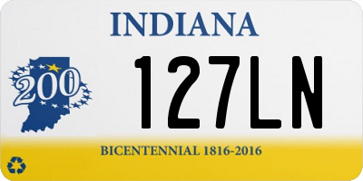 IN license plate 127LN