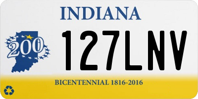 IN license plate 127LNV