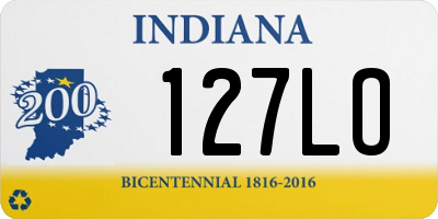 IN license plate 127LO