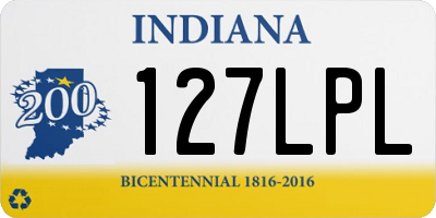 IN license plate 127LPL