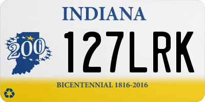 IN license plate 127LRK