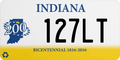 IN license plate 127LT