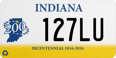 IN license plate 127LU