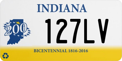 IN license plate 127LV