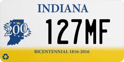 IN license plate 127MF