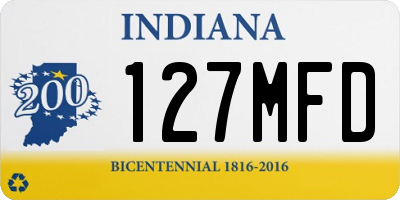 IN license plate 127MFD