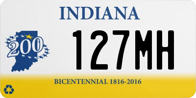 IN license plate 127MH