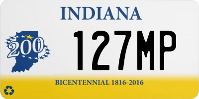 IN license plate 127MP