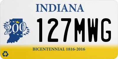 IN license plate 127MWG