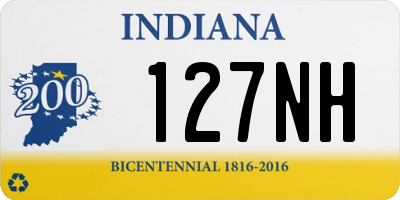 IN license plate 127NH