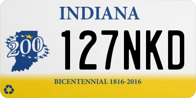 IN license plate 127NKD