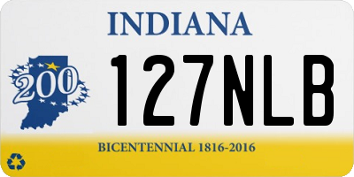 IN license plate 127NLB