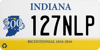 IN license plate 127NLP