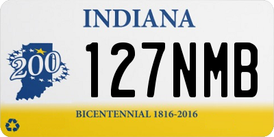 IN license plate 127NMB