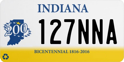 IN license plate 127NNA