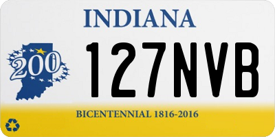 IN license plate 127NVB
