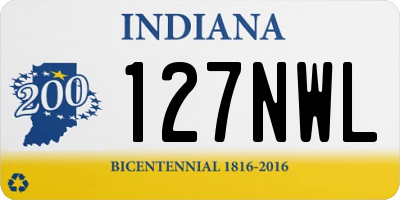 IN license plate 127NWL