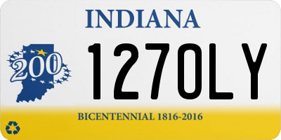 IN license plate 127OLY