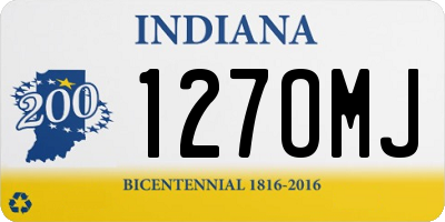 IN license plate 127OMJ