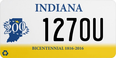 IN license plate 127OU