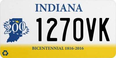 IN license plate 127OVK