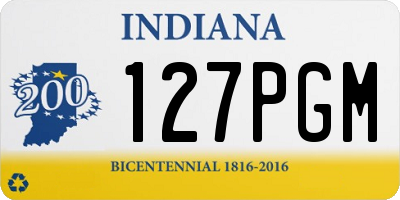 IN license plate 127PGM