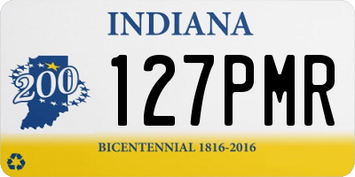 IN license plate 127PMR