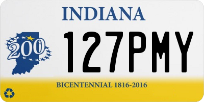 IN license plate 127PMY