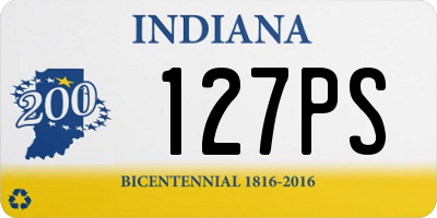 IN license plate 127PS