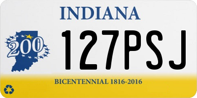 IN license plate 127PSJ