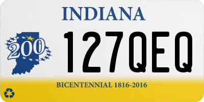 IN license plate 127QEQ