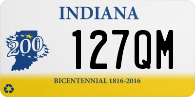 IN license plate 127QM