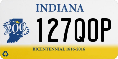 IN license plate 127QOP