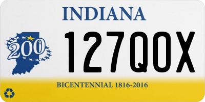 IN license plate 127QOX