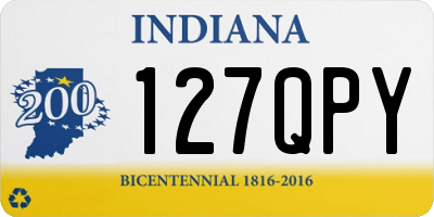IN license plate 127QPY