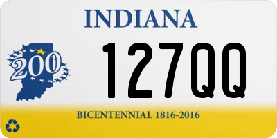 IN license plate 127QQ