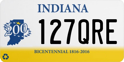IN license plate 127QRE