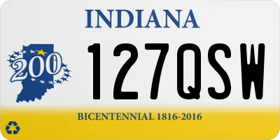 IN license plate 127QSW