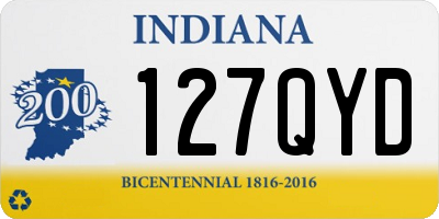 IN license plate 127QYD
