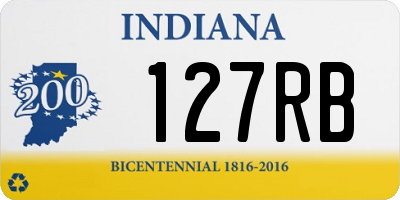 IN license plate 127RB