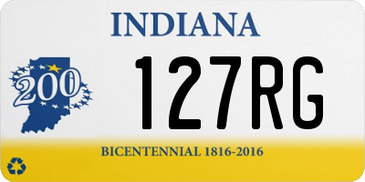 IN license plate 127RG