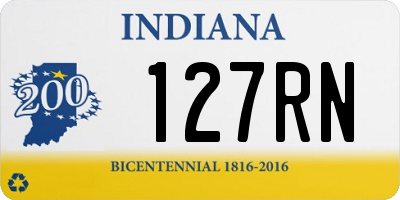 IN license plate 127RN