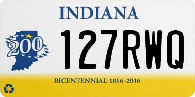 IN license plate 127RWQ