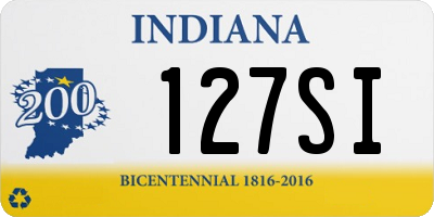 IN license plate 127SI