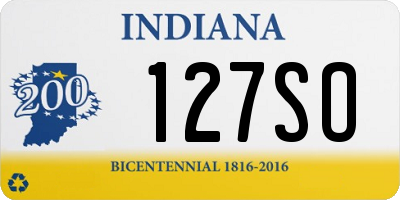 IN license plate 127SO