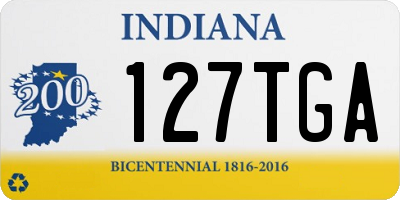 IN license plate 127TGA