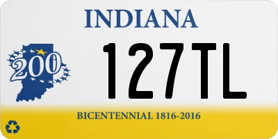 IN license plate 127TL