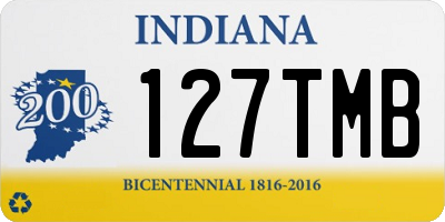 IN license plate 127TMB