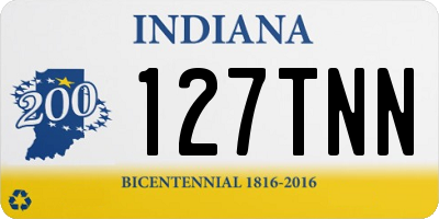 IN license plate 127TNN